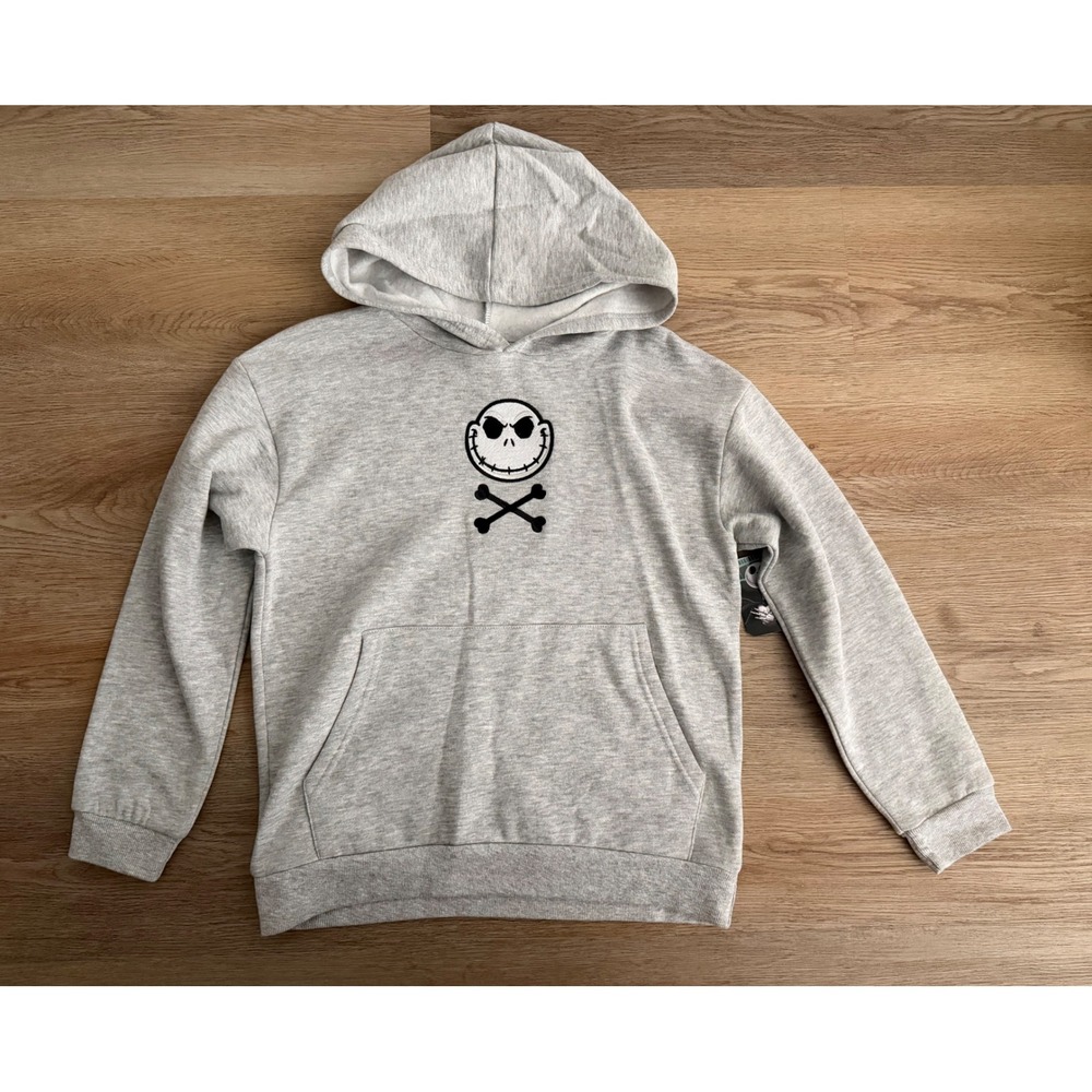 Boy hoodie jack the skeleton large 10/12